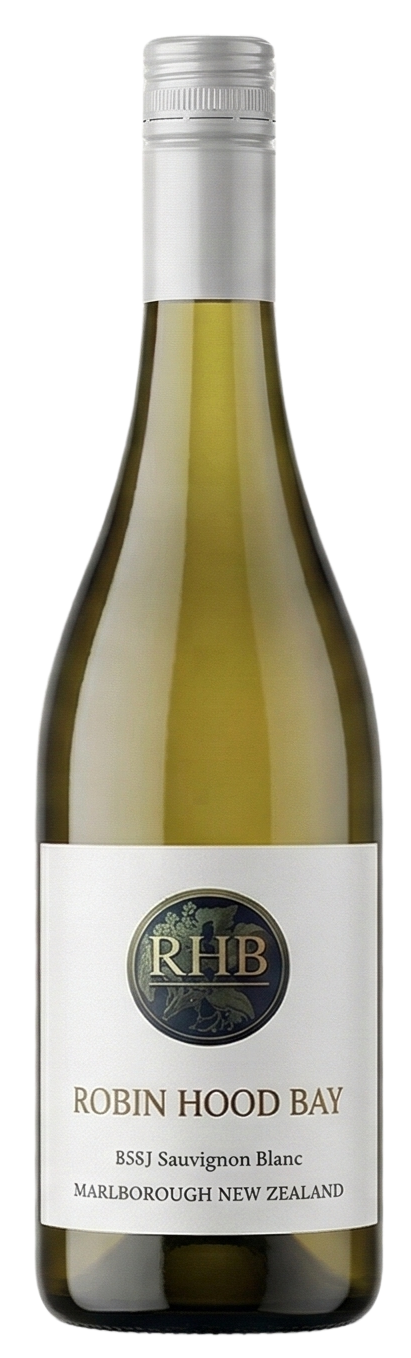 Bottle and glass representing Marlborough Sauvignon Blanc